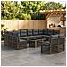 Set Divano da Giardino 13 pz Grigio e Grigio Scuro polyrattan - Foto miniatura 5