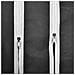 Armadio In Tessuto Con Compartimenti E Barre 45 X 150 X176 Cm Nero - Foto miniatura 2