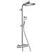 Colonna Doccia Hansgrohe 27267000 Con Mix Termostatico, Soffione Ø240, Doccetta Crometta Ø100 (2 Getti Reg.) E Flessibile Cm 160 - Foto miniatura 1
