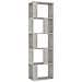 Libreria /Divisorio Grigio Cemento 45x24x159cm Legno Multistrato - Foto miniatura 2