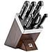 Gourmet 36133-000-0 Set Di Coltelli Con Ceppo, 7 Pezzi, Cenere, 410 X 175 X 200 Mm - Foto miniatura 1