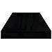 Scaffali A Parete 4 Pz Nero Lucido 60x23,5x3,8 Cm In Mdf - Foto miniatura 6