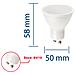 Lampadina Smd Led, Spot Attacco Gu10, 230v, 8,5w / 806lm, 4000k, 110° - Foto miniatura 1