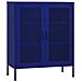 Armadietto Blu Marino 80x35x101,5 Cm In Acciaio - Foto miniatura 2
