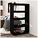 Libreria / divisorio Nero 80x35x135 Cm In Legno Massello Di Pino - Foto miniatura 1