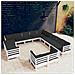 Set Divani Da Giardino 13 Pz Con Cuscini Bianchi Legno Di Pino - Foto miniatura 1