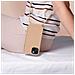 Cover Semirigida Per Iphone 14 Cordino Nylon 80 Cm Rose Gold - Foto miniatura 4