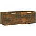 Mobile Pensile Rovere Fumo 100x36,5x35 Cm Legno Multistrato - Foto miniatura 2