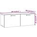Mobile Pensile Rovere Fumo 100x36,5x35 Cm Legno Multistrato - Foto miniatura 11