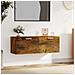 Mobile Pensile Rovere Fumo 100x36,5x35 Cm Legno Multistrato - Foto miniatura 1