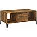 Tavolino Da Salotto Rovere Fumo 90x50x36,5 Cm Legno Multistrato - Foto miniatura 1