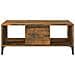 Tavolino Da Salotto Rovere Fumo 90x50x36,5 Cm Legno Multistrato - Foto miniatura 4