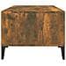 Tavolino Da Salotto Rovere Fumo 90x50x36,5 Cm Legno Multistrato - Foto miniatura 6