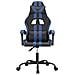 Sedia Da Gaming Girevole Nero E Blu In Similpelle - Foto miniatura 3