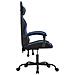 Sedia Da Gaming Girevole Nero E Blu In Similpelle - Foto miniatura 6