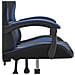 Sedia Da Gaming Girevole Nero E Blu In Similpelle - Foto miniatura 9