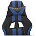 Sedia Da Gaming Girevole Nero E Blu In Similpelle - Foto miniatura 10
