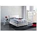 Letto Piazza E Mezza Chicca, Letto Contenitore Con Rivestimento In Tessuto, 100% Made In Italy, Apertura Frontale, Con Materasso Cm 120x200 Incluso, Bianco - Foto miniatura 1