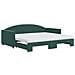 Divano Letto Estraibile Materassi Verde Scuro 90x200 Velluto - Foto miniatura 1