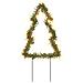 Decorazioni Luminose Natalizie Picchetti 3pz Albero 50led 30cm - Foto miniatura 3