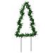 Decorazioni Luminose Natalizie Picchetti 3pz Albero 50led 30cm - Foto miniatura 5