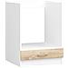 Mobile da cucina per incasso del forno LIMA, 1 anta, 60x55x82 cm, Colore Bianco e Sonoma Quercia - Foto miniatura 1