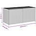 Contenitore Da Giardino Marrone 283l In Polyrattan - Foto miniatura 2