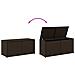 Contenitore Da Giardino Marrone 283l In Polyrattan - Foto miniatura 6