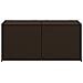 Contenitore Da Giardino Marrone 283l In Polyrattan - Foto miniatura 8