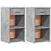Comodini 2 Pz Grigio Cemento 35x34x65 Cm In Legno Multistrato - Foto miniatura 2
