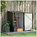 Casetta Da Giardino Porta Attrezzi In Lamiera Di Acciaio Con Serratura, 100x103x160cm - Foto miniatura 2