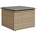 Set Divano da Giardino 6 pz con Cuscini Beige Misto Polyrattan - Foto miniatura 9