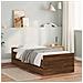 Giroletto Con Cassetti Rovere Marrone 75x190 Cm Small Single - Foto miniatura 1