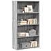 Libreria Grigio Sonoma 80x30x152 Cm In Legno Multistrato - Foto miniatura 1
