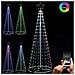 Albero Natale Luminoso 224 cm con 324 LED RGB App Smart Control Luci per Esterno - Foto miniatura 4