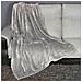 Coperta Plaid Kanguru Fluffi in Tessuto Pile Grigio 130x170cm Singolo Divano - Foto miniatura 2