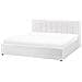Letto Contenitore Bouclé Montlaur 180 X 200 Cm Bianco - Foto miniatura 5