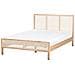 Letto Legno Di Pino Salernas 140 X 200 Cm Marrone Chiaro - Foto miniatura 3