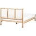 Letto Legno Di Pino Salernas 140 X 200 Cm Marrone Chiaro - Foto miniatura 5