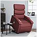 Poltrona Alzapersona Reclinabile Rosso Vino in Similpelle - Foto miniatura 2