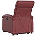Poltrona Alzapersona Reclinabile Rosso Vino in Similpelle - Foto miniatura 4