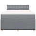Giroletto a Molle con Materasso Grigio Chiaro 160x200cm Tessuto - Foto miniatura 6
