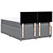 Giroletto a Molle con Materasso Grigio Chiaro 160x200cm Tessuto - Foto miniatura 8
