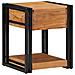 Comodino 40x40x50 cm in Legno Massello di Acacia - Foto miniatura 5