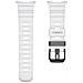Cinturino In Silicone Compatibile Con Samsung Galaxy Watch Ultra 47mm, Design Sportivo Con Fibbia Nera Resistente White - Foto miniatura 1