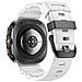 Cinturino In Silicone Compatibile Con Samsung Galaxy Watch Ultra 47mm, Design Sportivo Con Fibbia Nera Resistente White - Foto miniatura 4