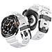 Cinturino In Silicone Compatibile Con Samsung Galaxy Watch Ultra 47mm, Design Sportivo Con Fibbia Nera Resistente White - Foto miniatura 5