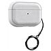 Custodia Protettiva In Tpu Con Texture In Pelle Compatibile Con Airpods 4 - Antiurto E Antipolvere White - Foto miniatura 1