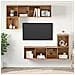 Set mobile TV 4 pcs Legno vecchio 37 x 37 x 142.5 cm - Foto miniatura 2