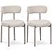 Set Di 2 Sgabelli Da Bar Moderni Iris In Velluto A Coste Color Kaki, 65 Cm - Foto miniatura 1